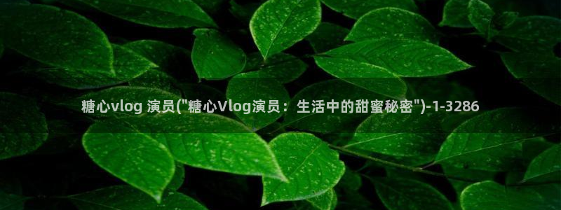 糖心vlog姐弟