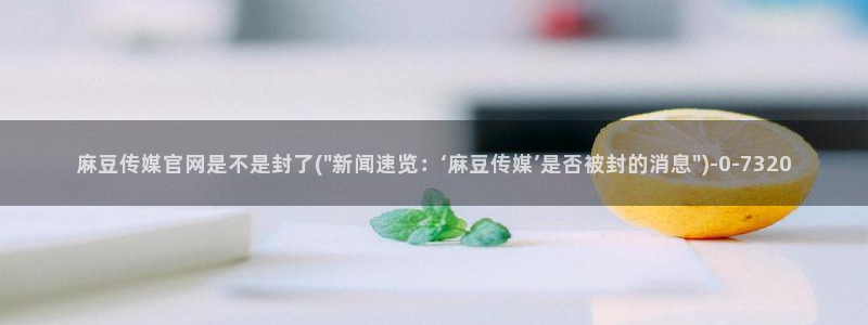 麻豆资料页